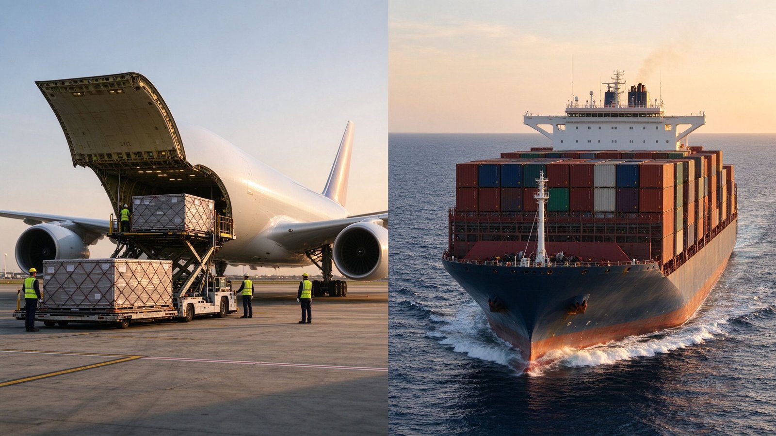 Air Freight vs Sea Freight from China: Cost & Transit Time 2026