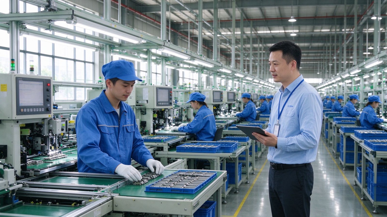 China vs Vietnam manufacturing comparison in a modern factory